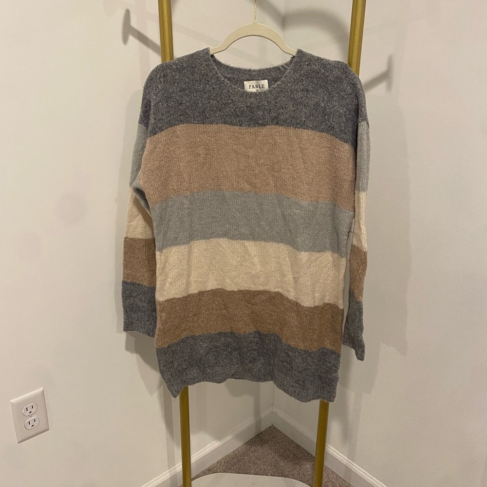 Striped oversized sweater